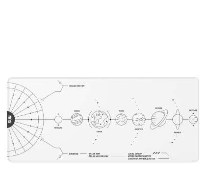 Podkładka pod mysz DARK PROJECT Gaming Mousepad Terra Nova White XL DPMP_NOVA_WHITE_XL